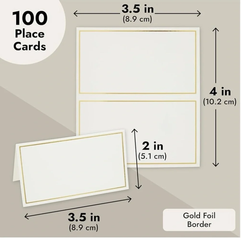 100 Greetings Place Cards for Table Setting wedding